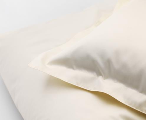 DUX Satin-Bettwäsche, uni beige
